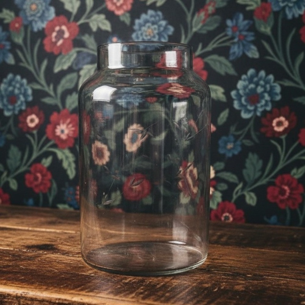 Princess House Heritage Apothecary Jar, No Lid Vintage, Glass Jar, Home Decor